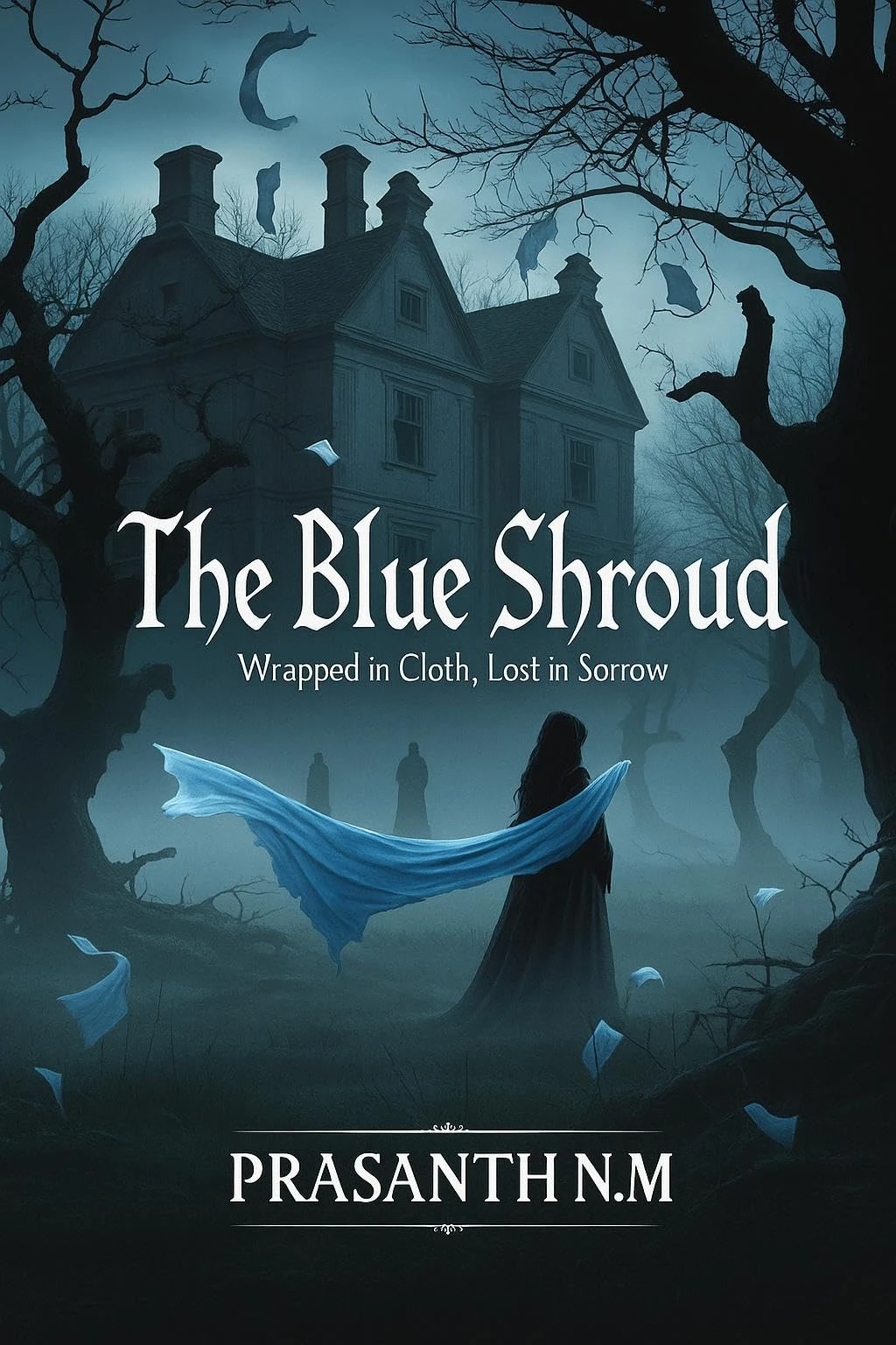 The Blue Shroud Wrapped in cloth lost in sorrow wp